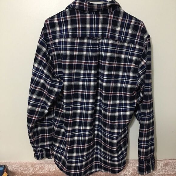 JACHS Thick, heavy %100 cotton twill plaid button down - Picture 8 of 9